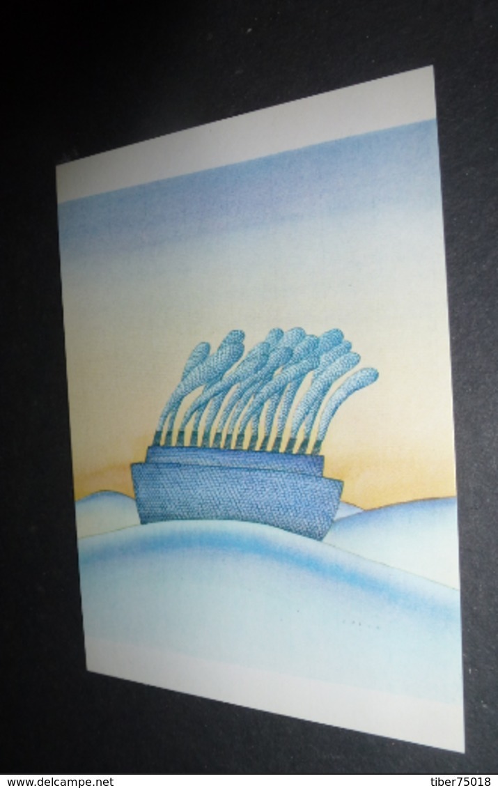 Carte Postale - Illustration Folon - Le Voyage - 1971 - Folon