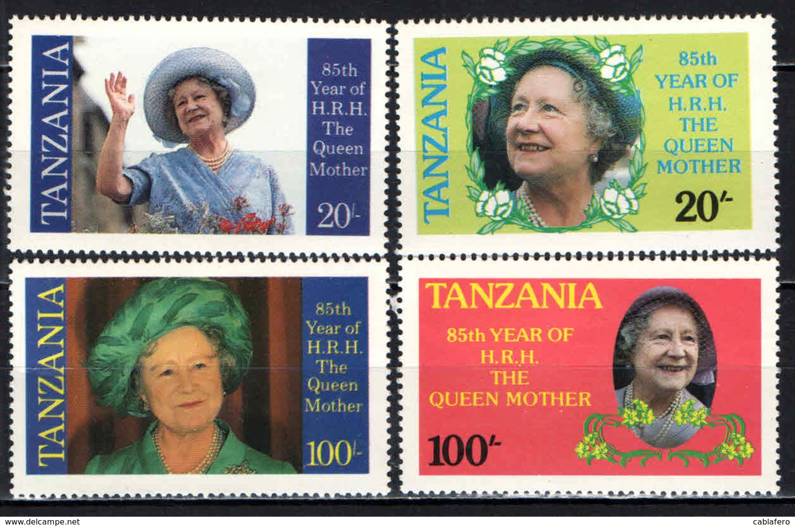 TANZANIA - 1985 - Queen Mother, 85th Birthday - MNH - Tanzania (1964-...)