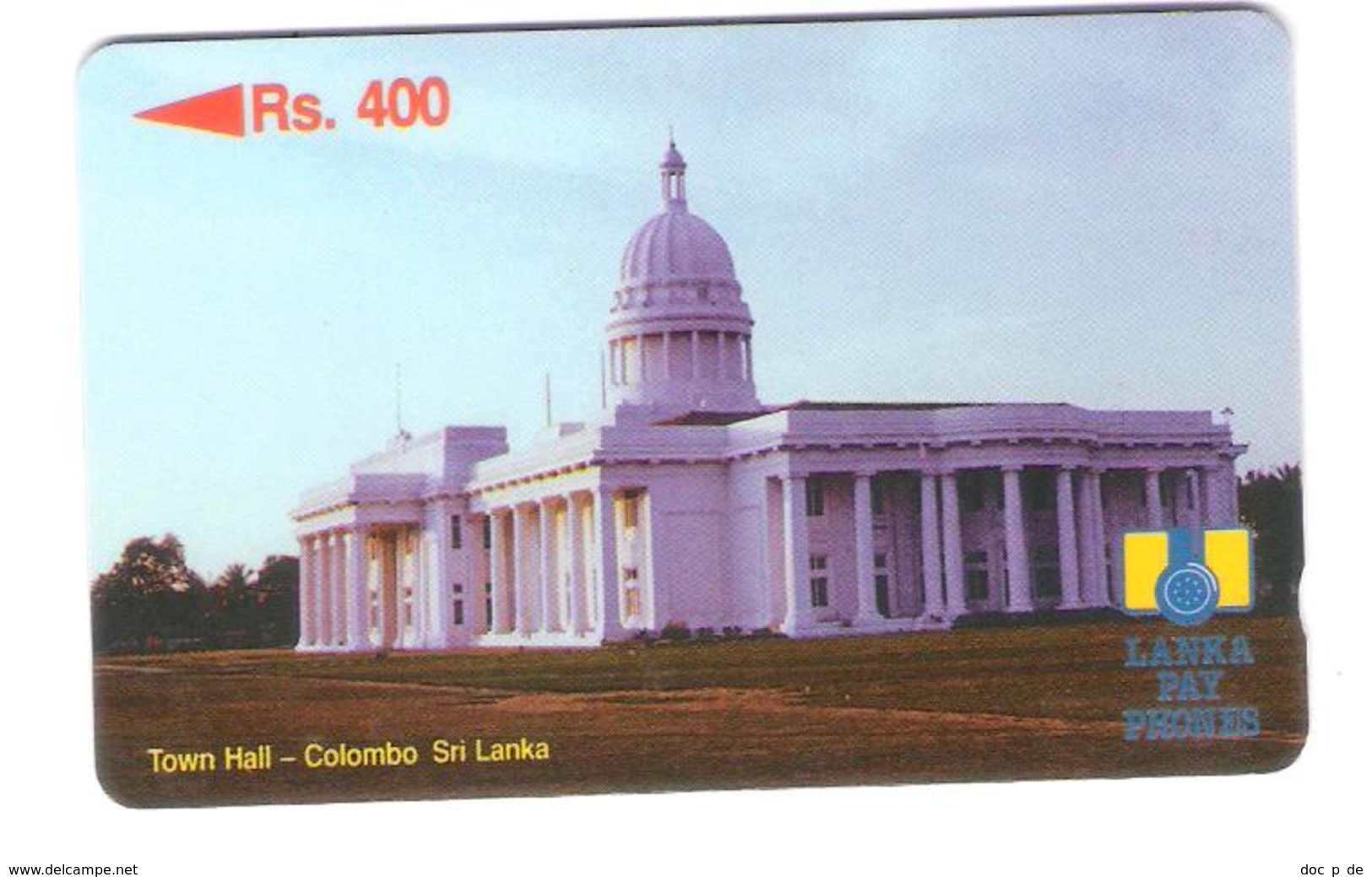 Sri Lanka - Rs. 400 - Town Hall Colombo - 15SRLA008876 - Sri Lanka (Ceilán)