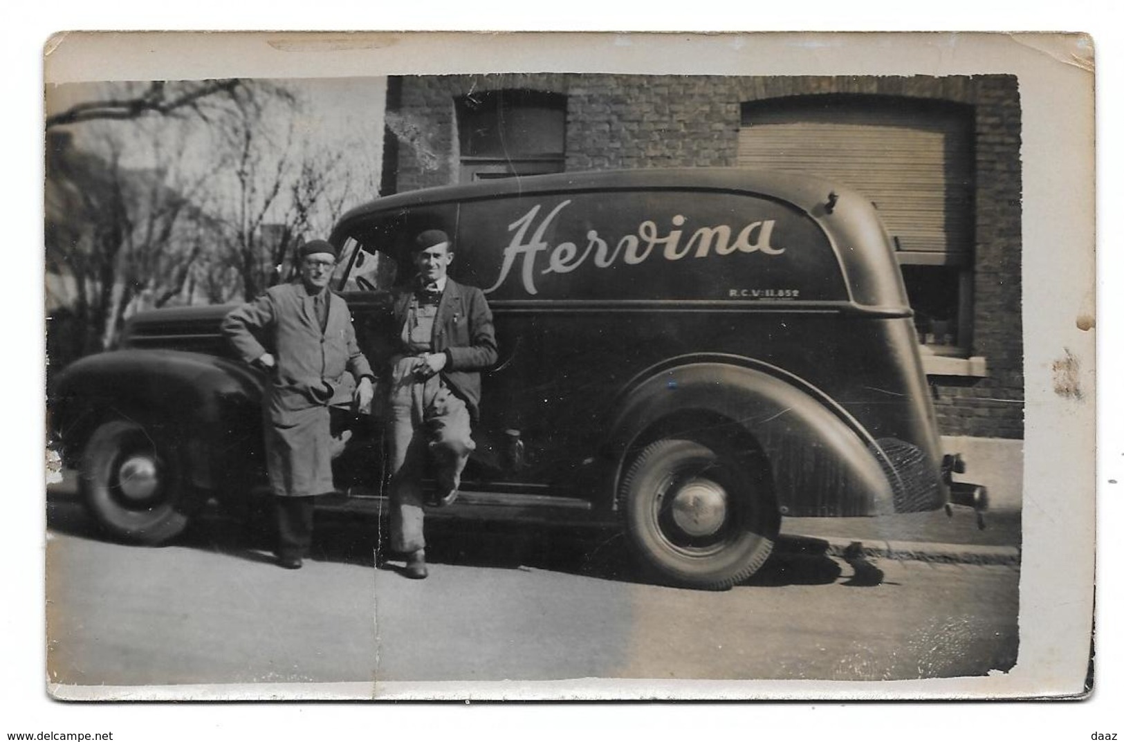 Herve Camion Hervina Photo Carte - Personnes Anonymes