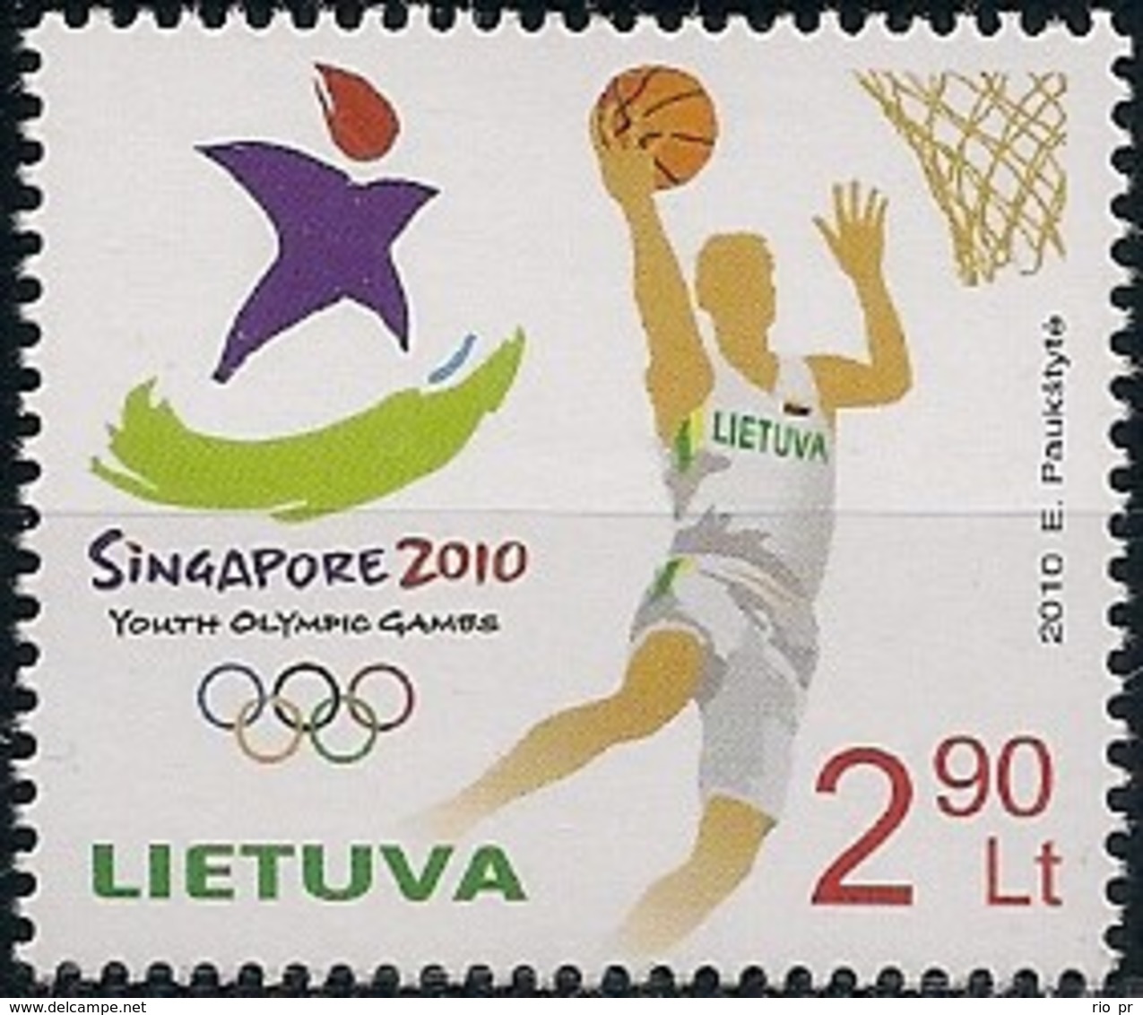 LITHUANIA - YOUTH OLYMPICS, SINGAPORE 2010 - MNH - Estate 2014 : Singapore (Giochi Olimpici Giovanili)