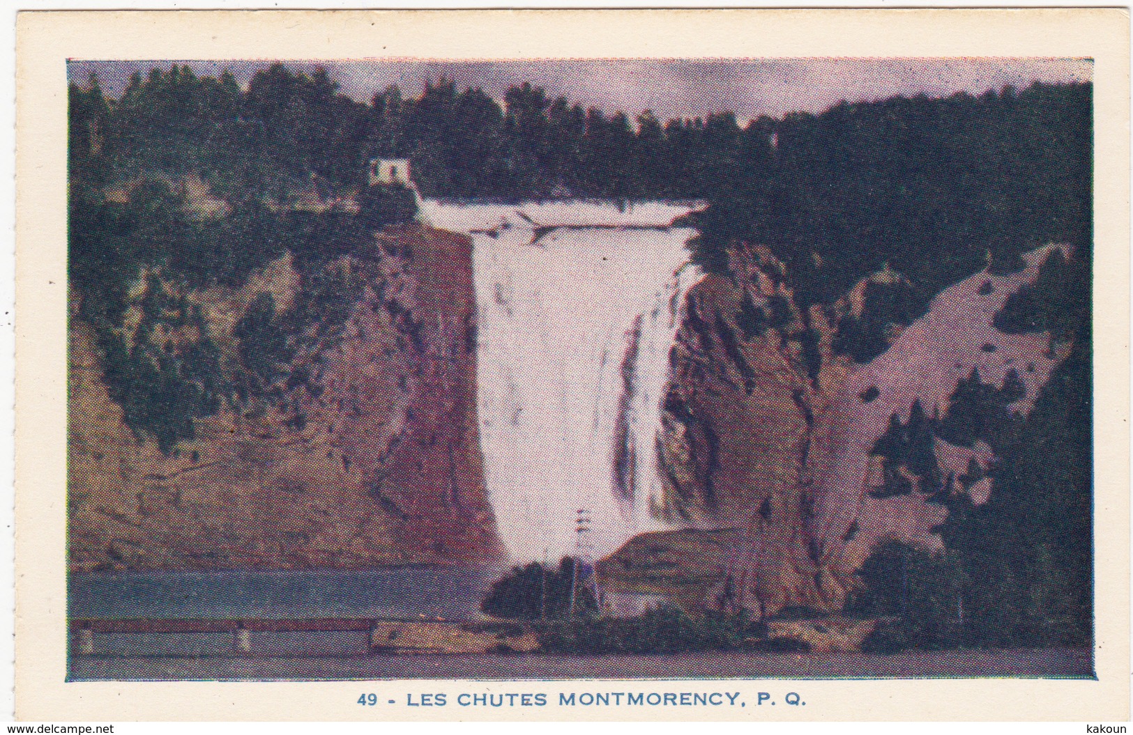 Lot De 2 Cartes Des Chutes Monmorency, Québec, Lorenzo Audet (F385) - Montmorency Falls
