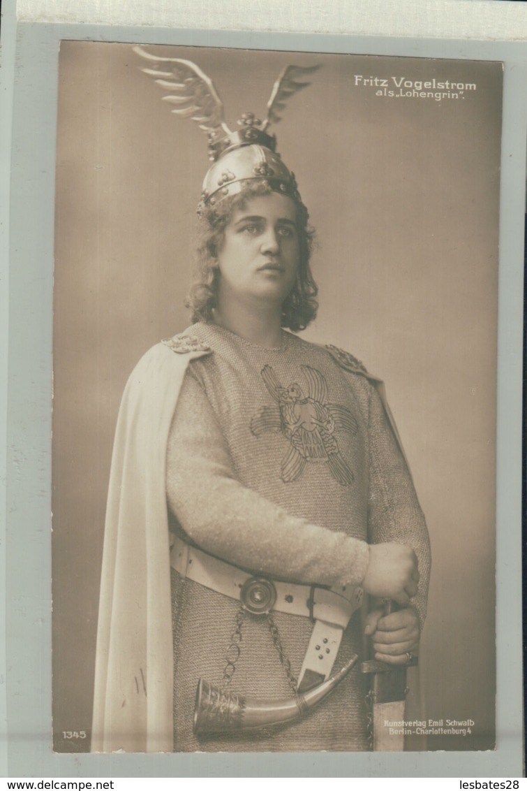 ARTISTE PORTRAIT Photo Fritz Vogelstrom (Tenor)  " Lohengrin"  Edit  Emil Schwalb-JAN 2020 Gera 63 - Opéra