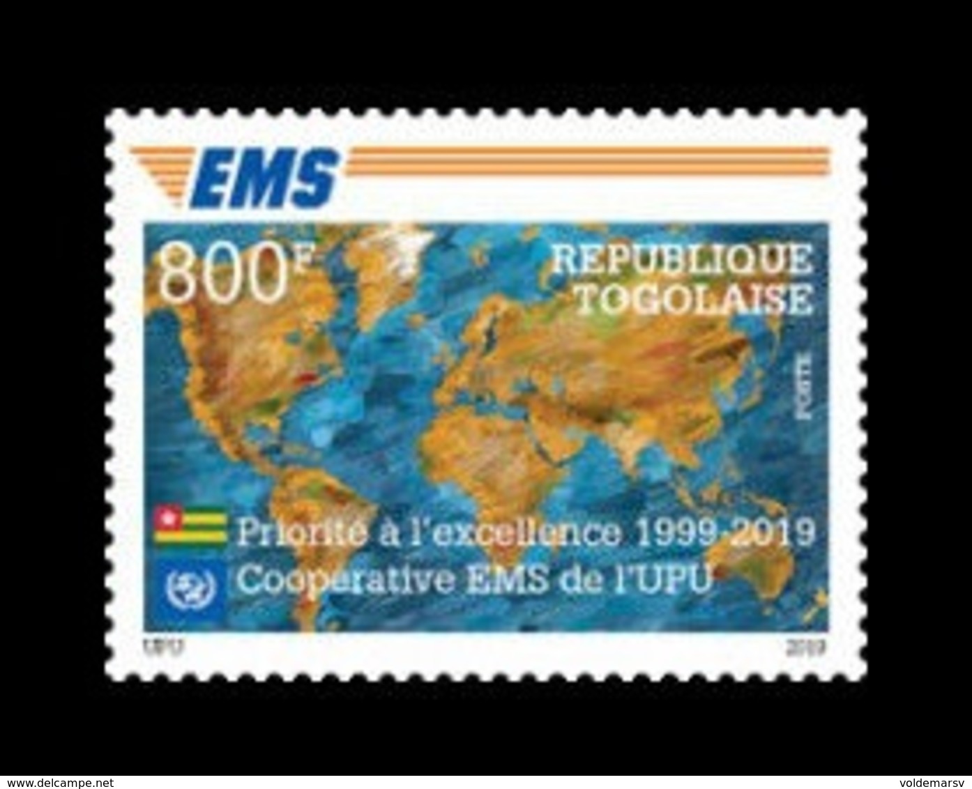 Togo 2019 Mih. 10826 EMS Postal Service MNH ** - Togo (1960-...)