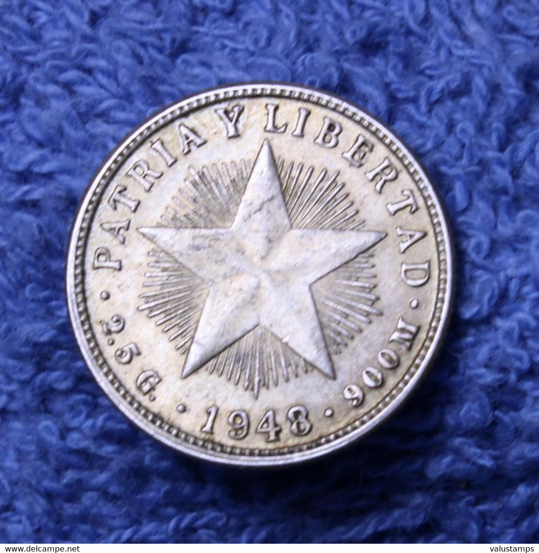 1948  Republica De Cuba Diez Centavos  Almost Uncirculated??  Silver Coin A46-850 - Cuba