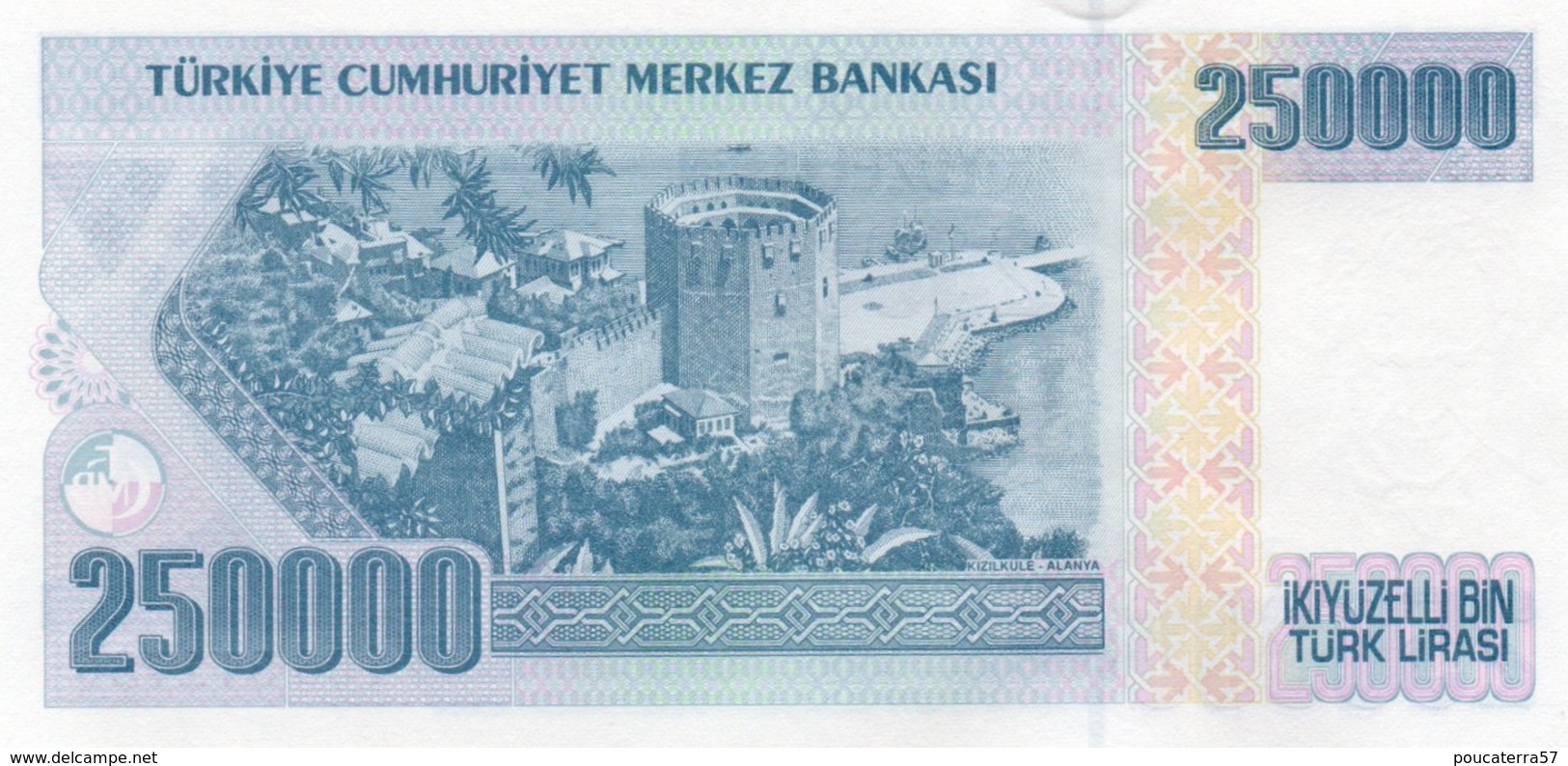 TURKEY=1970    250.000  LIRA     P-211    UNC - Turchia