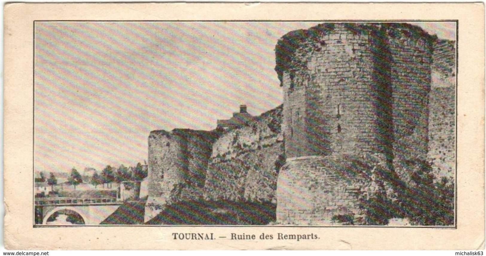 51bs 1618 CPA - TOURNAI - ROUTE DES REMPARTS  (7 X 14 Cm) - Doornik