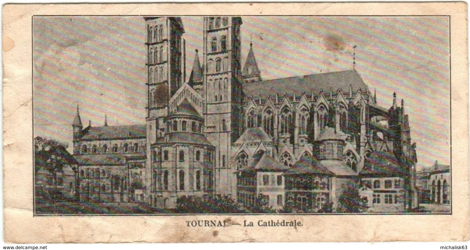 51bs 1619 CPA - TOURNAI - LA CATHEDRALE  (7 X 14 Cm) - Tournai