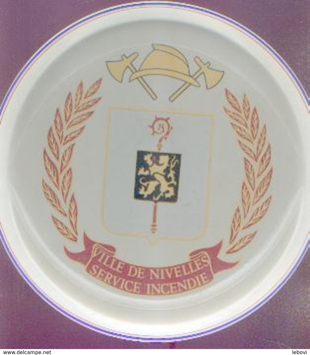 Assiette « VILLE DE NIVELLES – SERVICE INCENDIE" Villeroy & Boch, Luxembourg - Andere & Zonder Classificatie