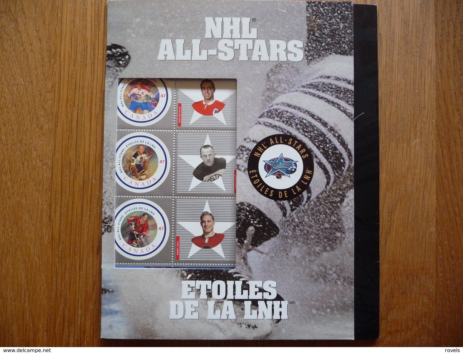 (D)CANADA SET OF NHL ALL-STARS HOCKEY PLAYERS MNH 2001 (IN FOLDER) - Blocs-feuillets