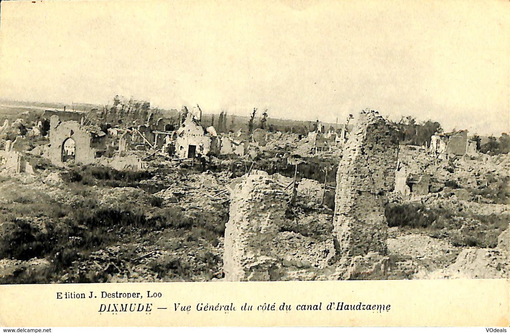 CPA - Belgique - Diksmuide - Dixmude - Vue Générale Du Côté Du Canal D'Haudzaeme - Diksmuide