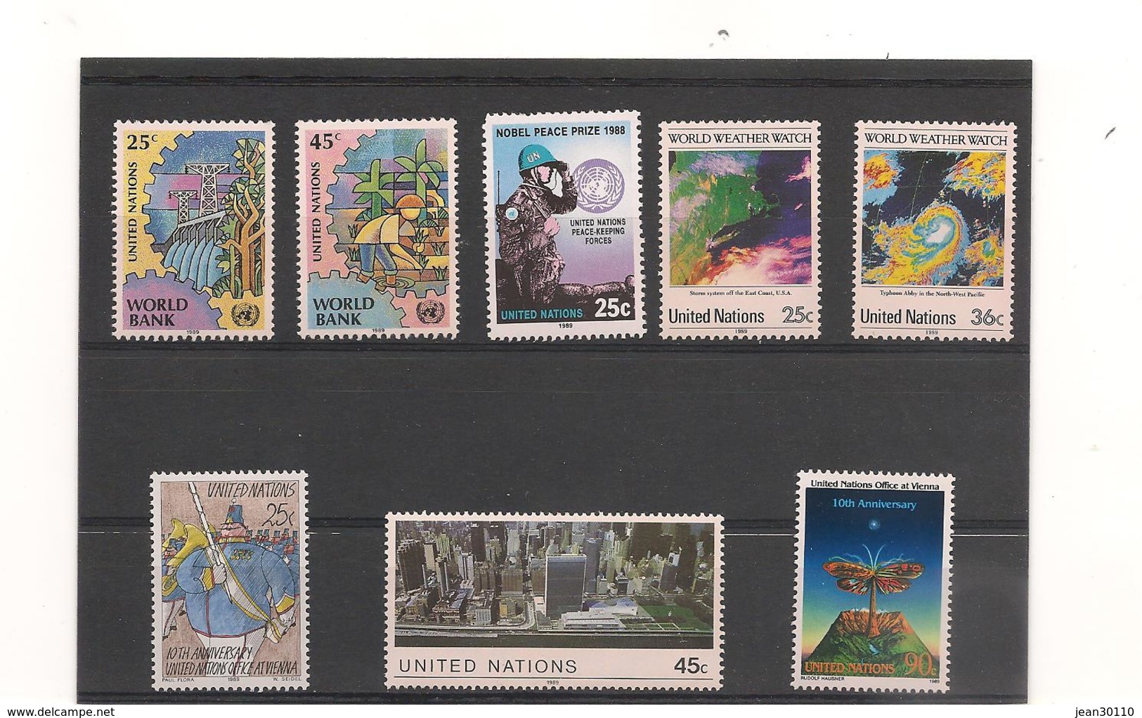 1989 N°Y/T : 539/546 ** AVEC LIVRET - Unused Stamps