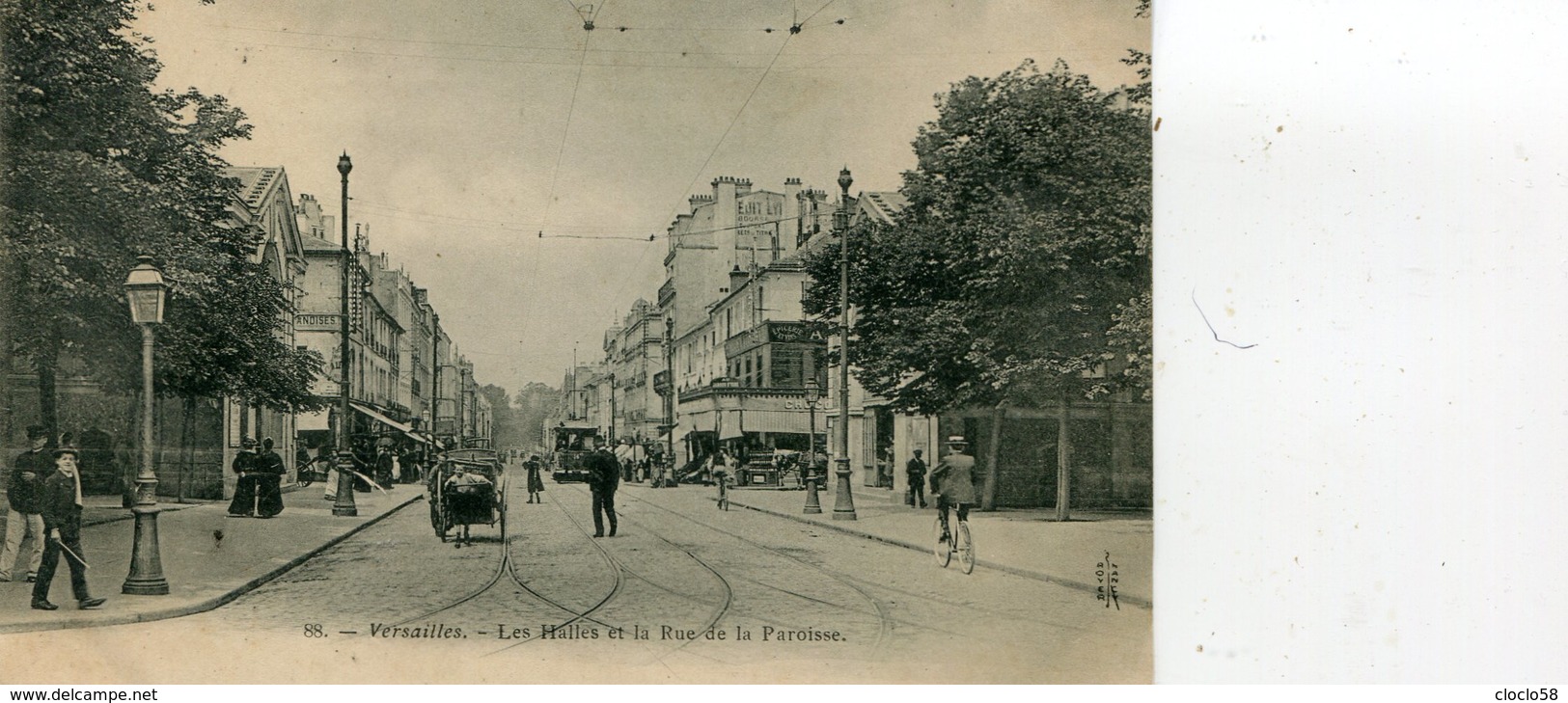 VERSAILLES  LES HALLES ET LA RUE DE LA PAROISSE BELLE ANIMATION - Versailles