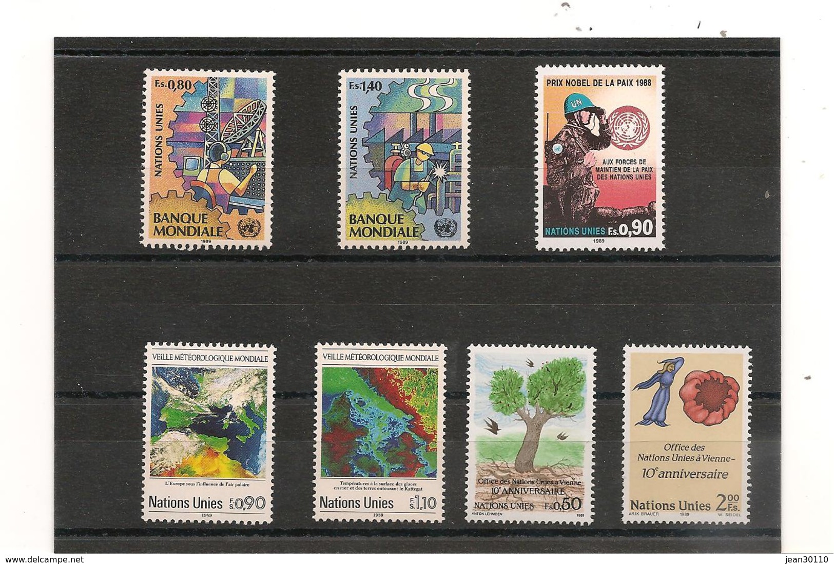 1989 N°Y/T : 173/179 ** AVEC LIVRET - Unused Stamps