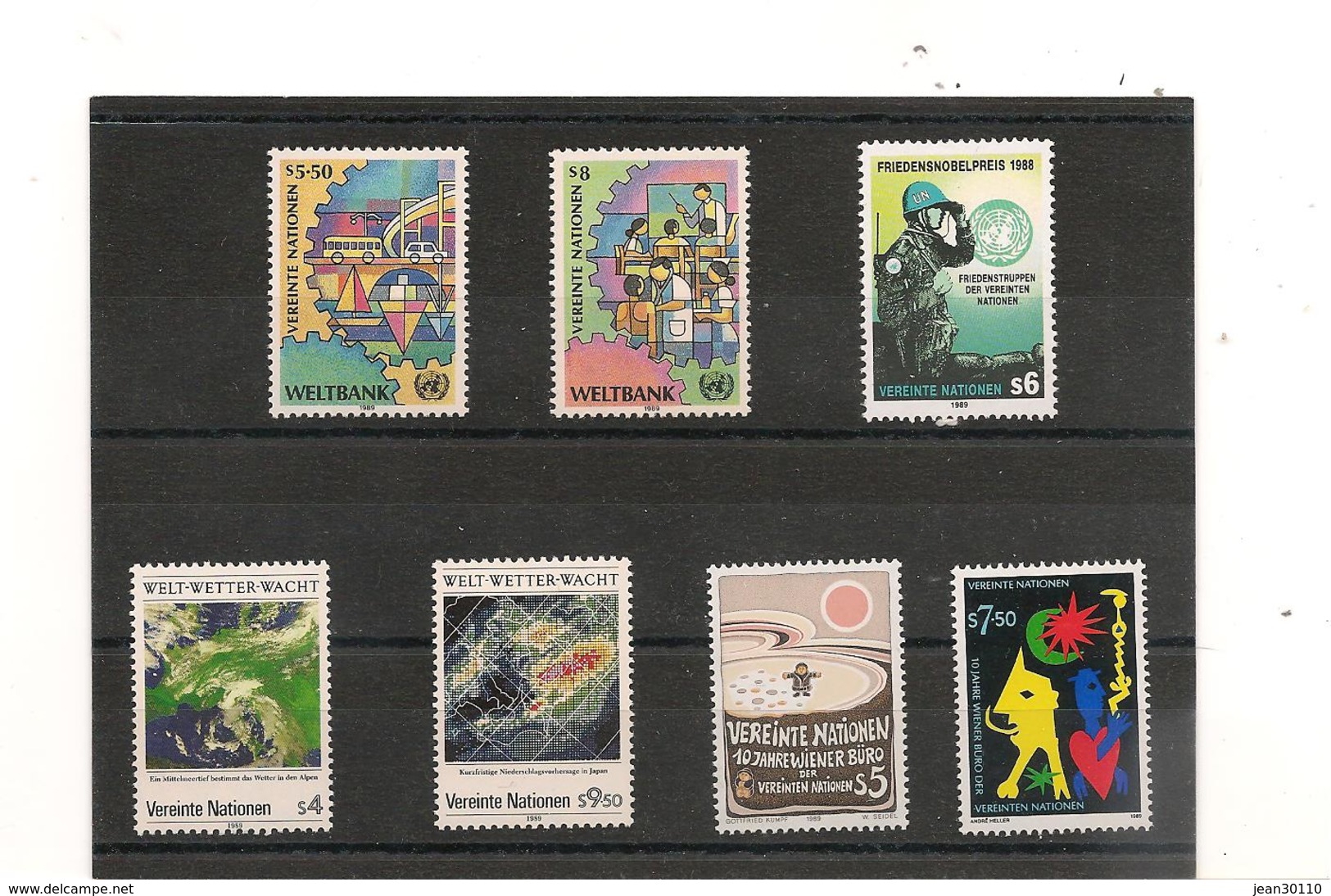 1989 N°Y/T : 89/95 ** AVEC LIVRET - Unused Stamps