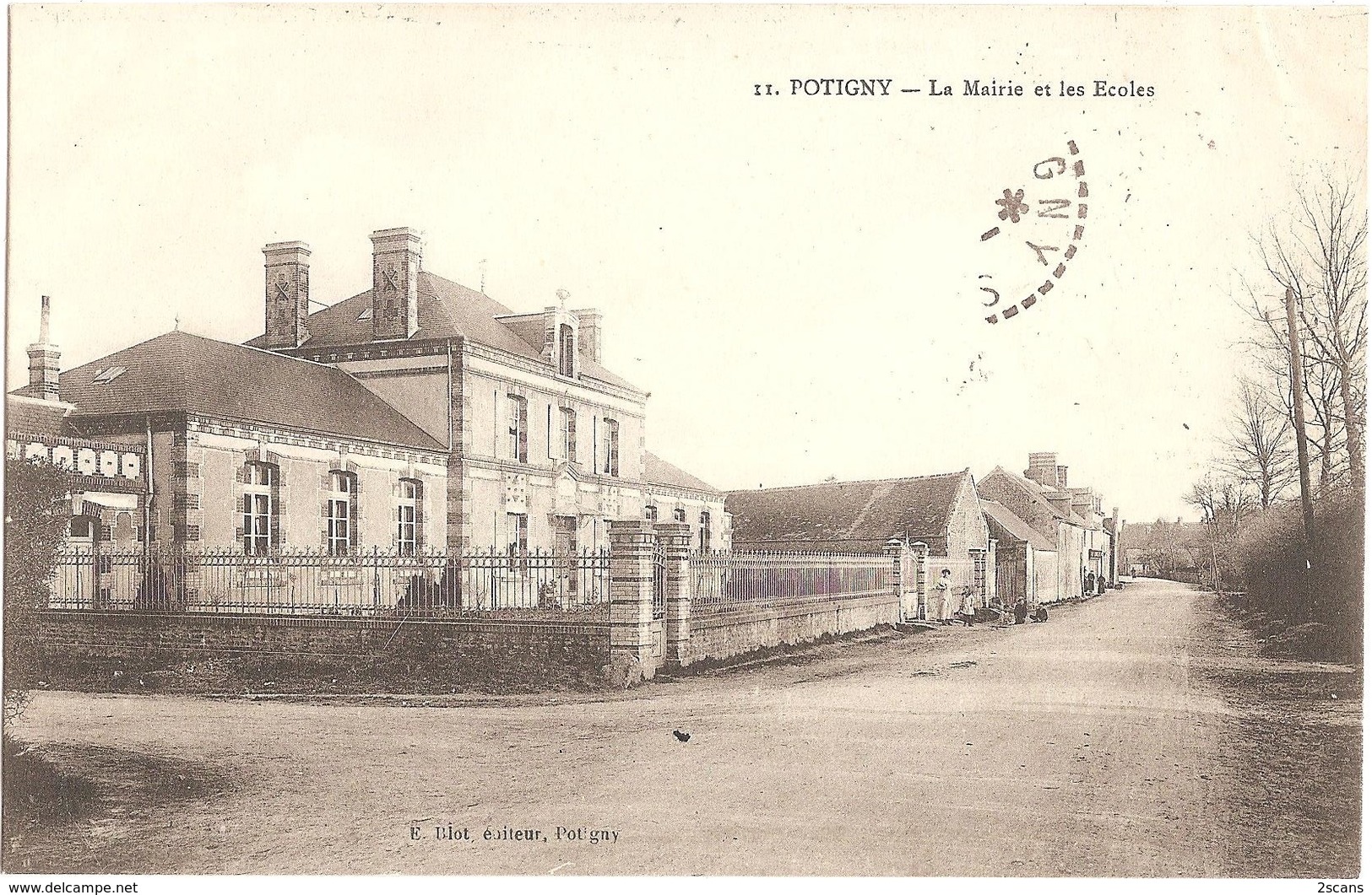 Dépt 14 - POTIGNY - La Mairie Et Les Écoles - (E. Blot, éditeur, Potigny, N° 11) - Sonstige & Ohne Zuordnung