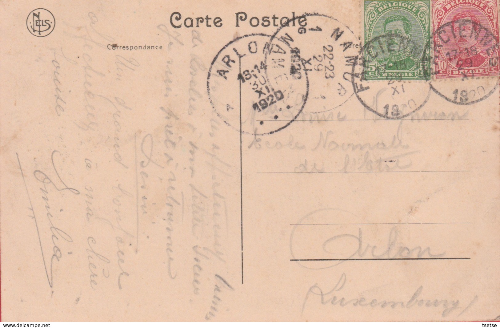 Roselies - La Maison Communale - 1920 ( Voir Verso ) - Aiseau-Presles