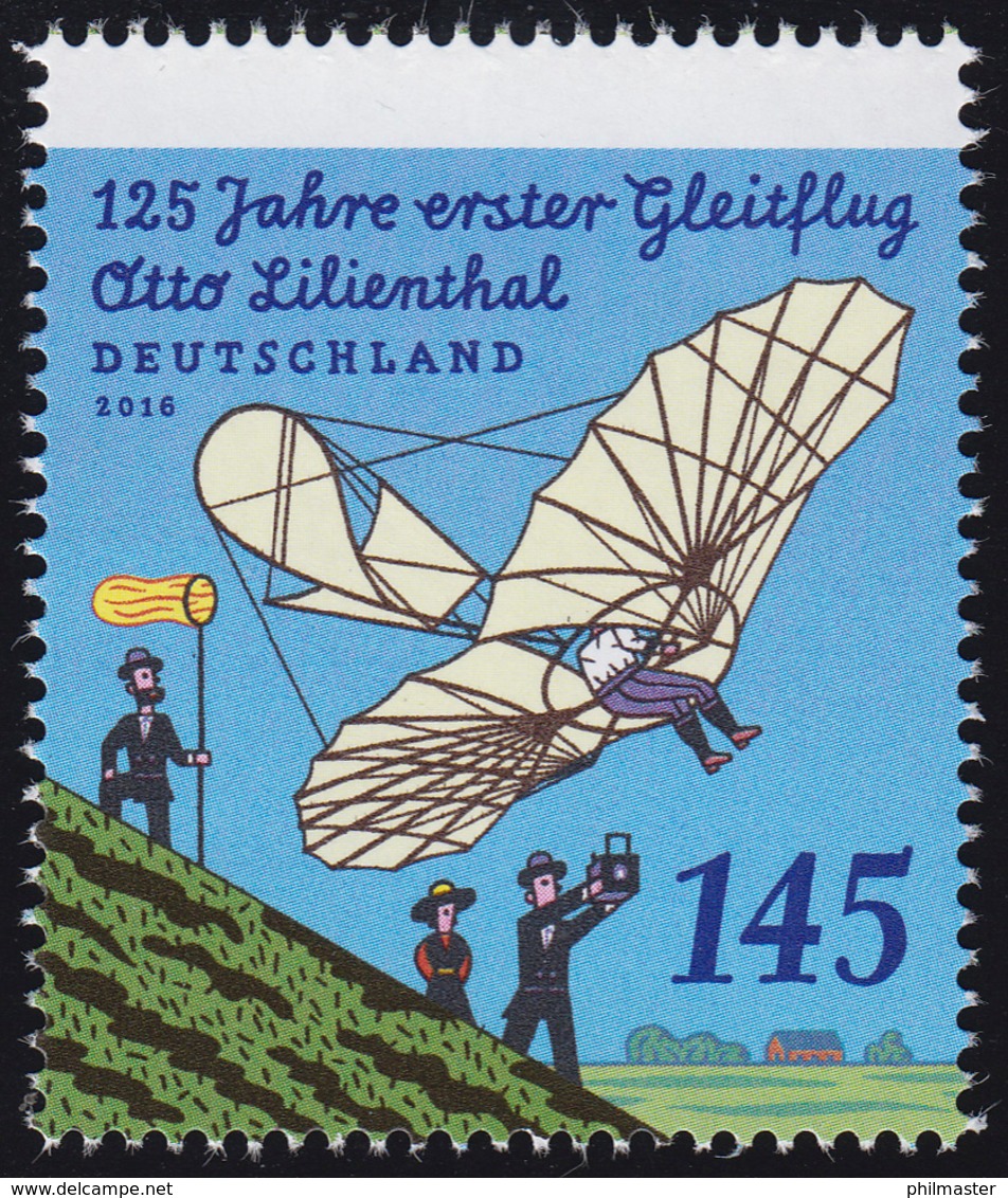 3254 Otto Lilienthal Aus Rolle Mit GERADER Nummer ** - 1. Auflage! - Rollenmarken