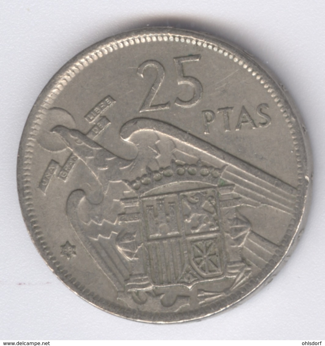 ESPANA 1968: 25 Pesetas 1957 68, KM 775 - 25 Pesetas