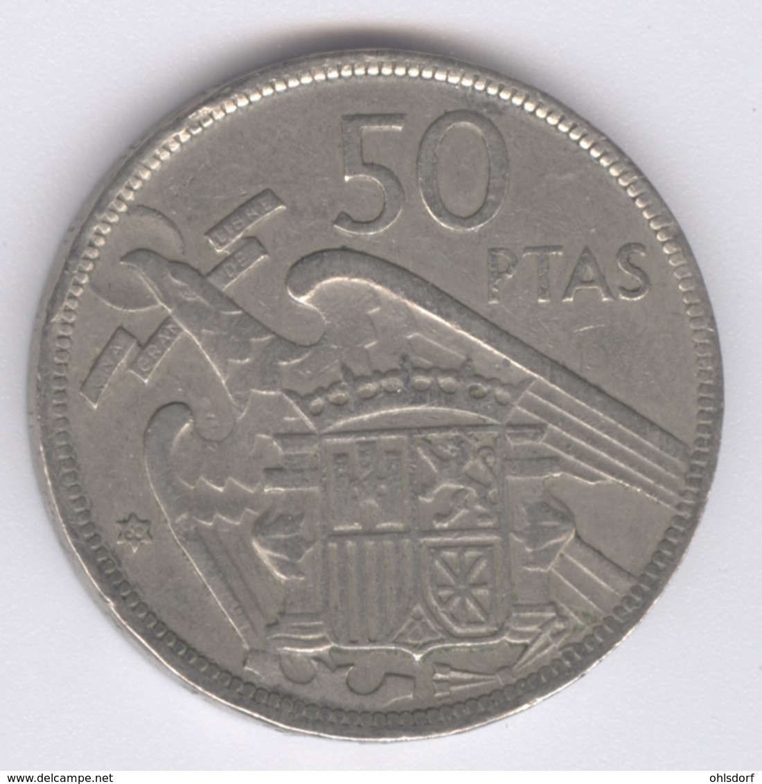 ESPANA 1960: 50 Pesetas 1957 60, KM 788 - 50 Pesetas