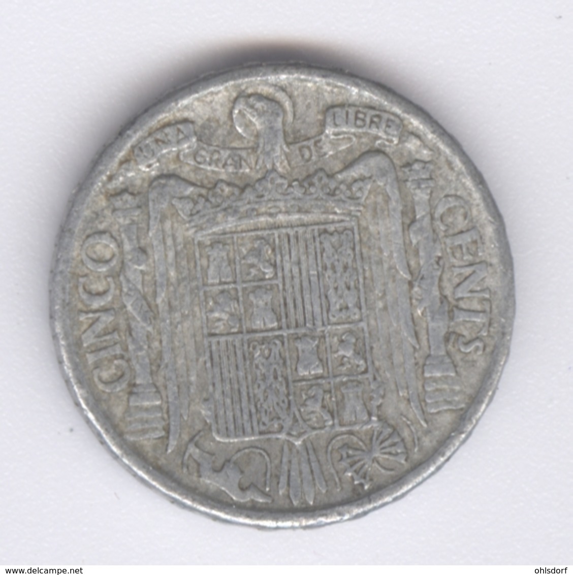 ESPANA 1941: 5 Centimos, KM 765 - 5 Céntimos