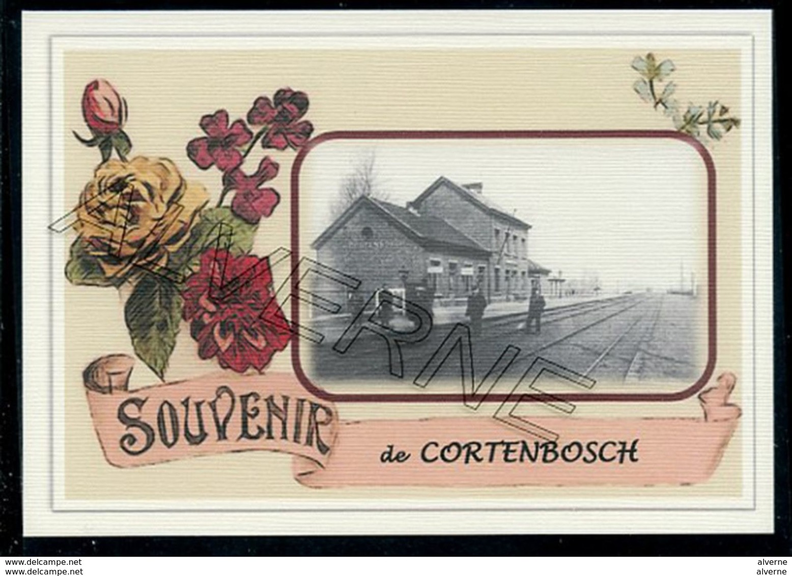 CORTENBOSCH ..  2  Cartes Gare + Train.. Souvenirs  Creations Modernes Série Limité - Andere & Zonder Classificatie