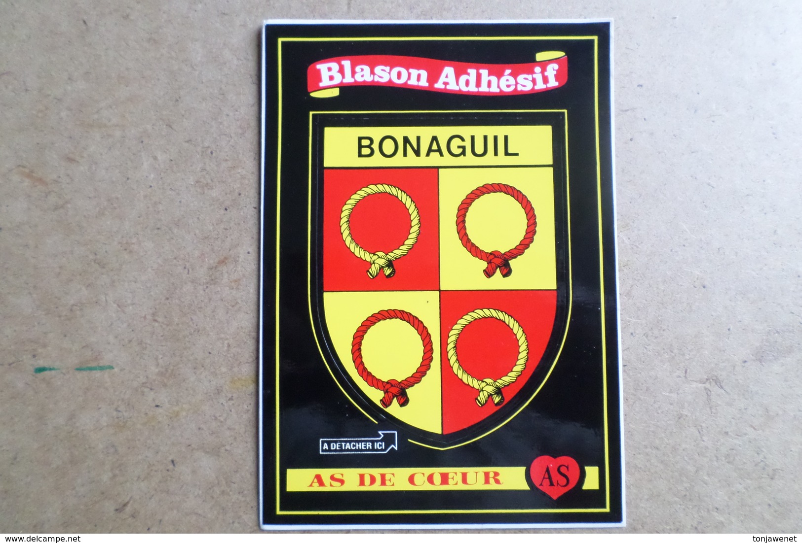 BONAGUIL - Blason Adhésif ( 47 Lot Et Garonne ) - Autres & Non Classés