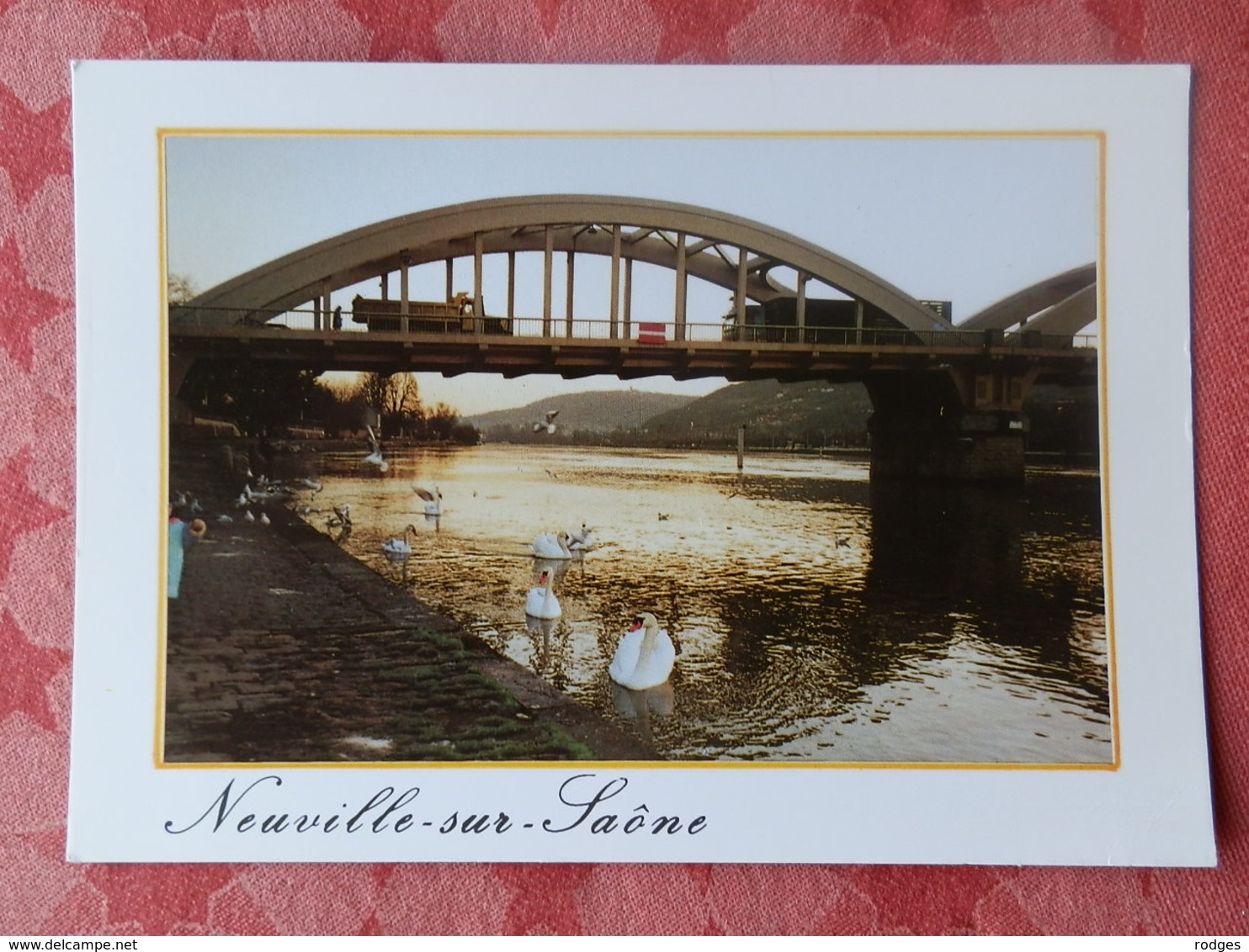 Dep 69 , Cpm NEUVILLE Sur SAONE , Quai De Saone , Les Cygnes Du Pont De Neuville , 78 63 64 99 (16.205) - Neuville Sur Saone