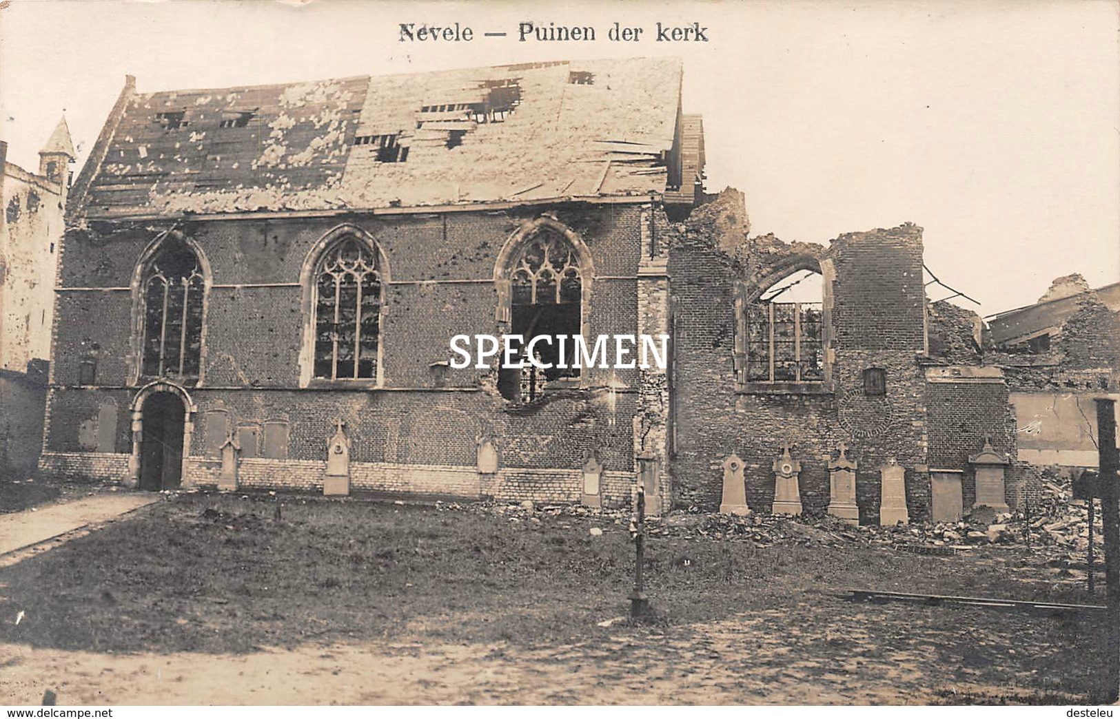 Fotokaart Puinen Der Kerk  - Nevele - Nevele