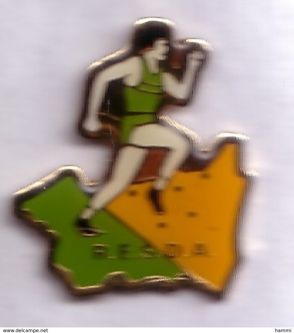 SP283 Pin's RESDA Vosges Departement Region Epinal Saint Die Athletisme COURSE PIEDS Achat Immediat - Leichtathletik