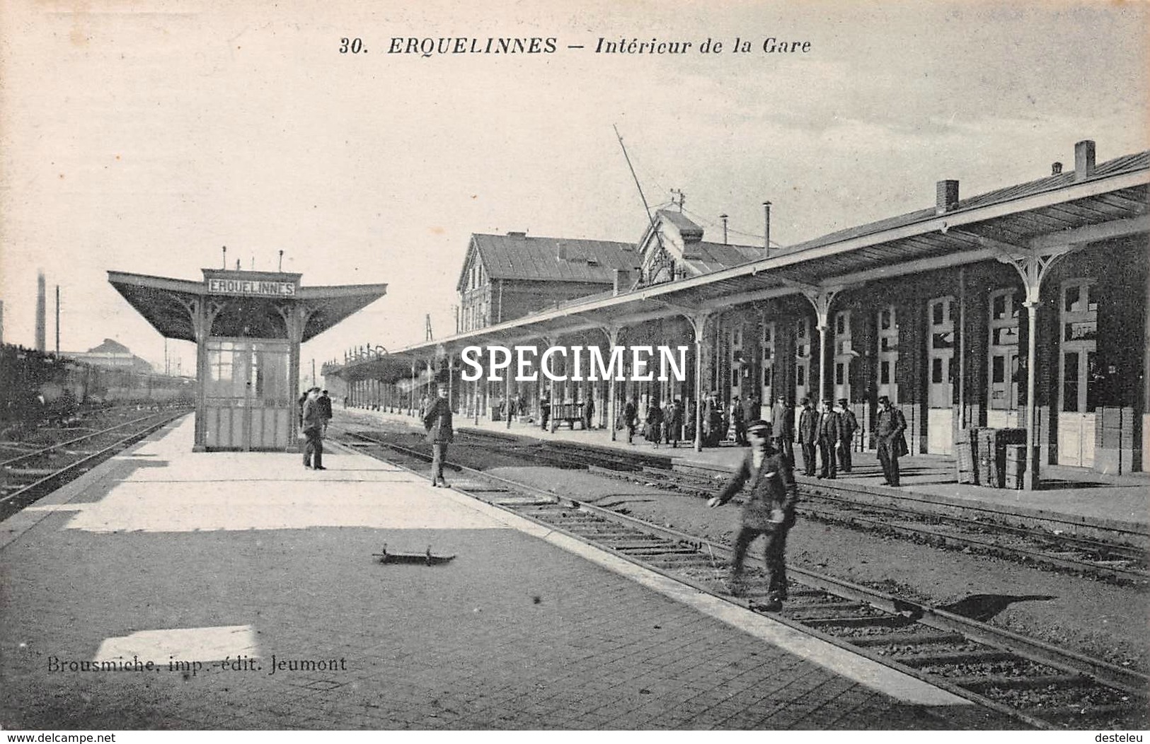 30 Intérieur De La Gare - Erquelinnes - Erquelinnes