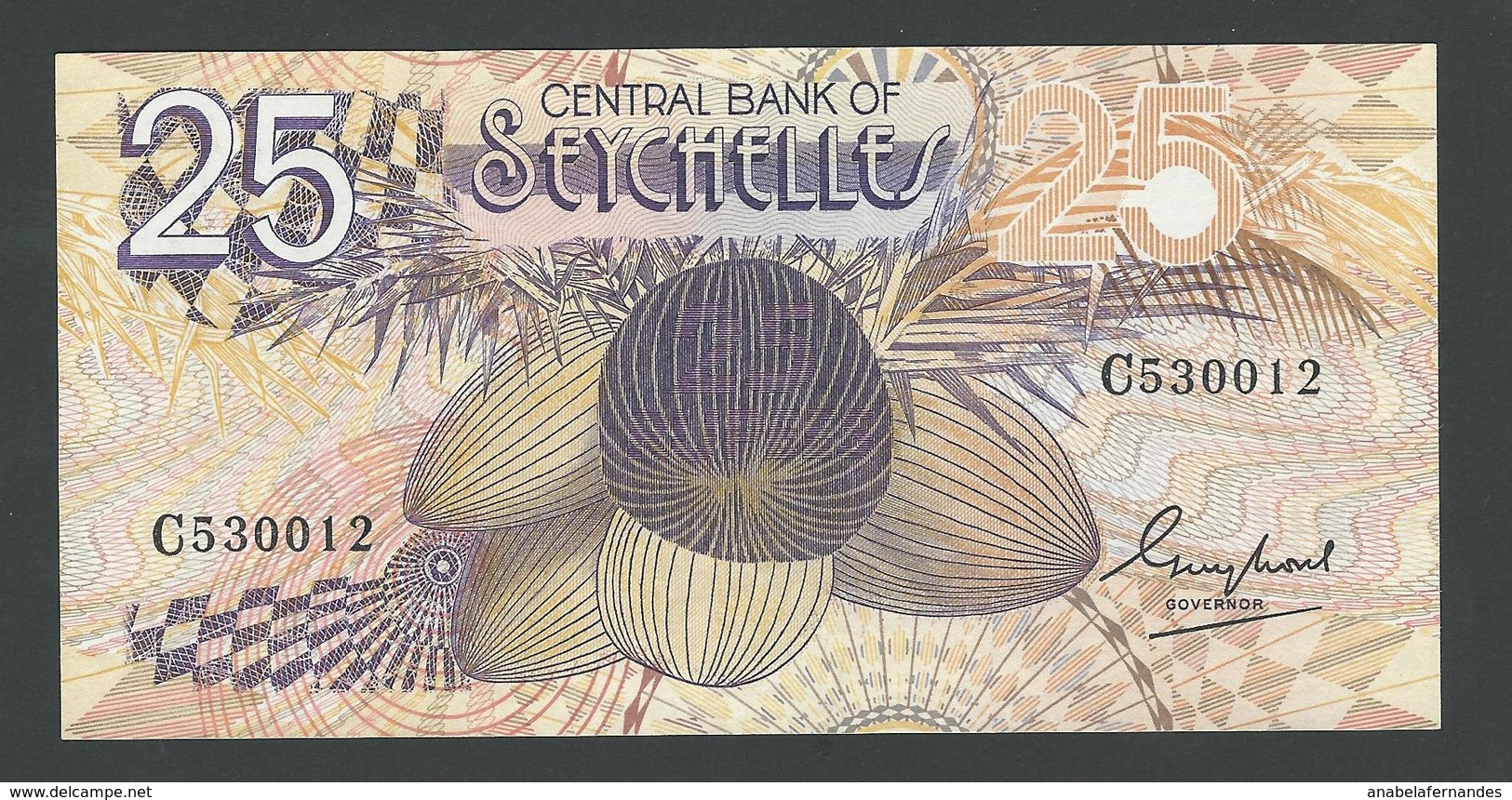 SEYCHELLES 25  RUPEES 1983 PIK 29  VF - Seychelles