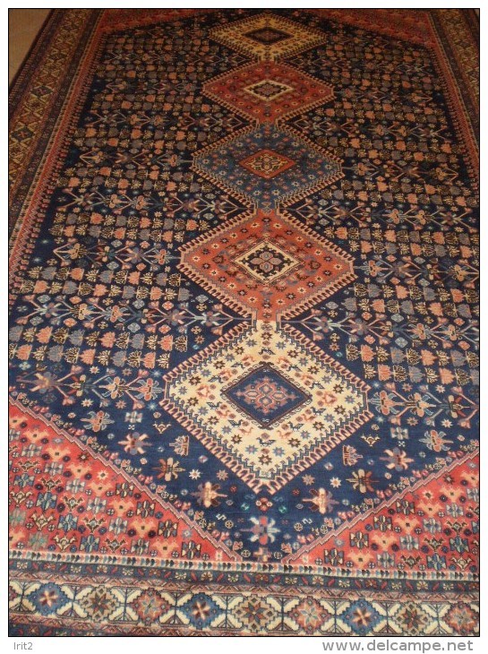 PERSIAN CARPET ORIGINAL PERSIA ENTIRELY HAND KNOTTED WOOL ON WOOL 100% - QUALITY 'EXTRA FINE COLOURS PLANTS - Alfombras & Tapiceria
