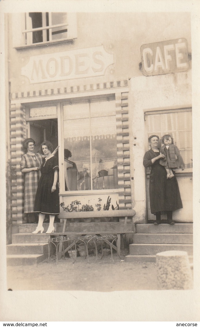 Devanture Magasin Mode Café (Chalonnes 1922 ) - Photos