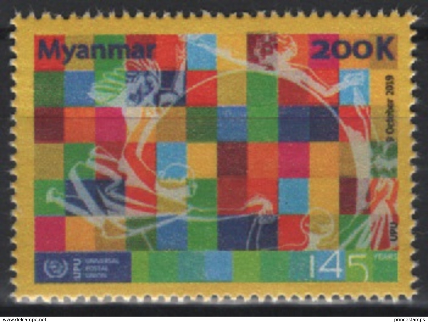 Myanmar (2019)  - Set -   /  UPU Joint Issue - Emisiones Comunes