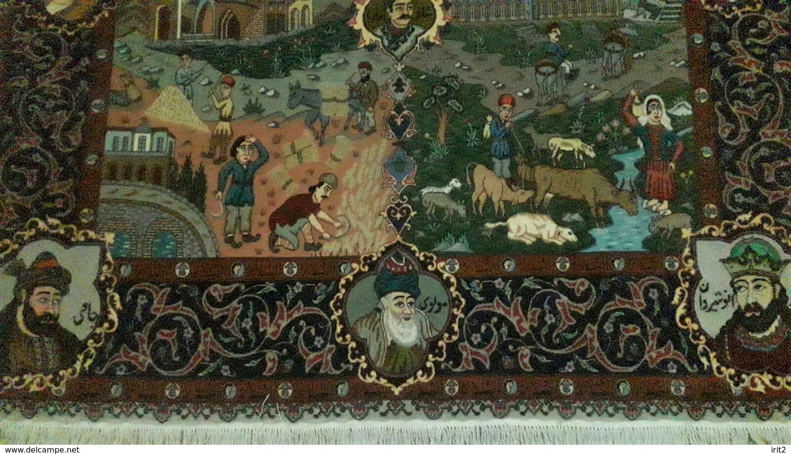 Persia-Iran- Tappeto persiano Tabriz 60 Raj,figurato,Lana Kurk Extra fine,Tabriz Persian carpet ,figurative