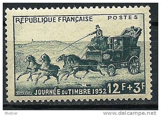 FR YT 919 " La Journée Du Timbre : La Malle-poste " 1952 Neuf** - Unused Stamps