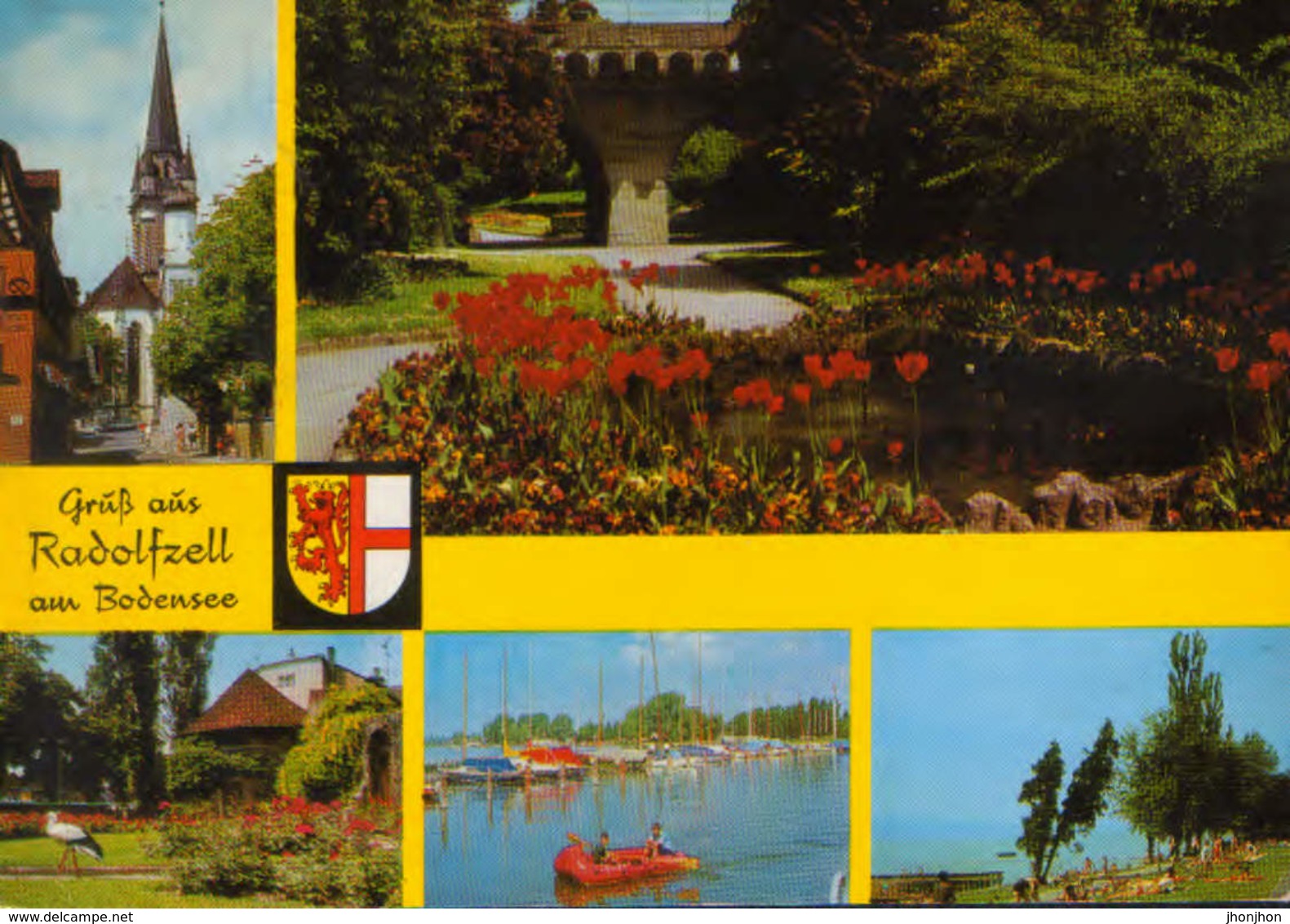 Germany - Postcard Used 1975 - Radolfzell - Images From The City - 2/scans - Radolfzell