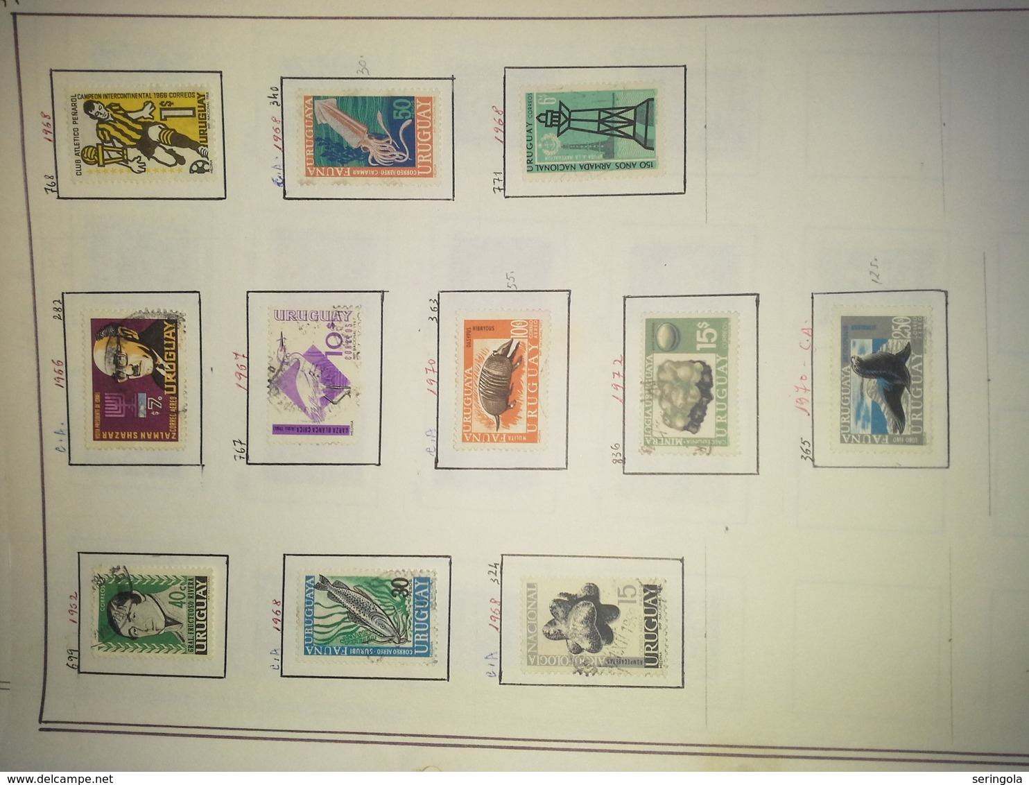 Lot stamps Uruguai,  Equador,  Columbian