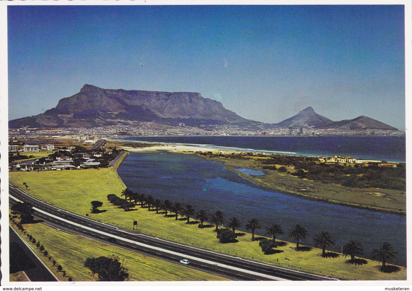 South Africa PPC Table Mountain From Milnertown, Cape Town Protea Colour Prints No. 843 (Unused) (2 Scans) - Ecuador