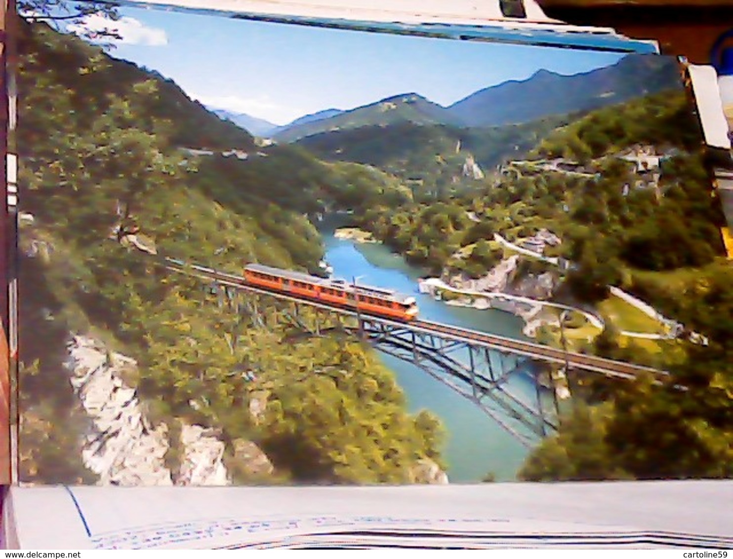 SUISSE SVIZZERA SWITZERLAND Ticino CENTOVALLI - TRENO - TRAIN - BAHN NUOVO  FART ELETTRO  N1980 HJ3703 - Centovalli