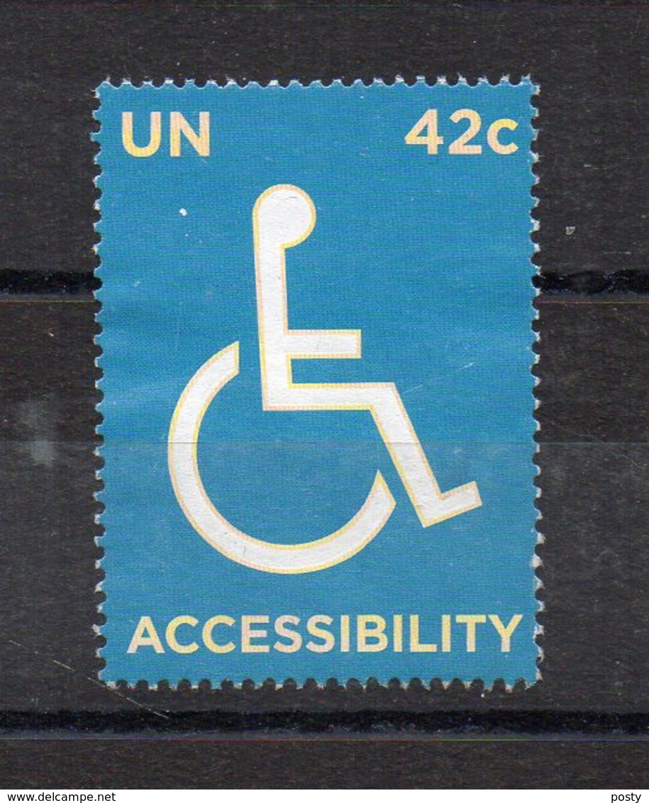 NATIONS UNIES - UNITED NATIONS - 2008 - ACCESSIBILITY - WHEEL CHAIR - FAUTEUIL POUR HANDICAPE - Used / Utilisé - - Oblitérés