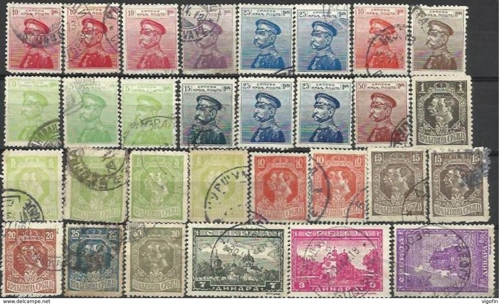 SRB LOT 1002 LOT OF STAMPS, SERBIA, MH, Used - Serbie
