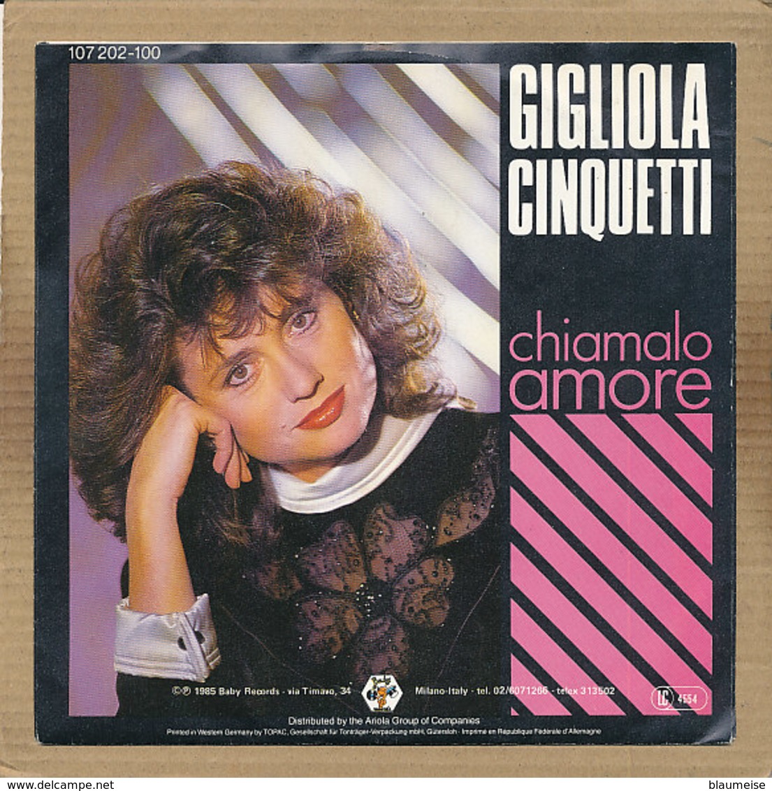 7" Single, Gigliola Cinquetti - Chiamalo Amore - Disco, Pop