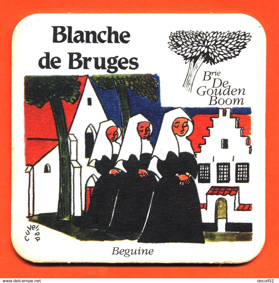 Sous Bock - Coaster Bière Blanche De Bruges à Brasserie Bruges Belgique - Beguine - Religieuses - Beer Mats