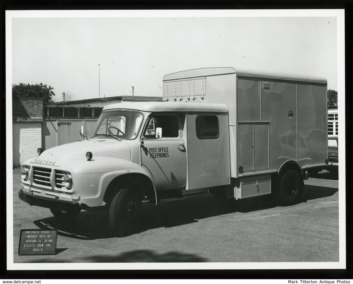 Original Photograph - Post Office Telephones - Bedford J3 30CWT- C.1974/6 (22 X 16cm) - Autres & Non Classés