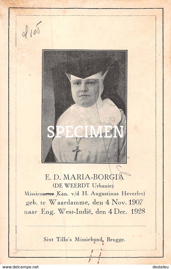 E.D. Maria-Borgia - De Weerdt Urbanie  - Waardamme - Oostkamp