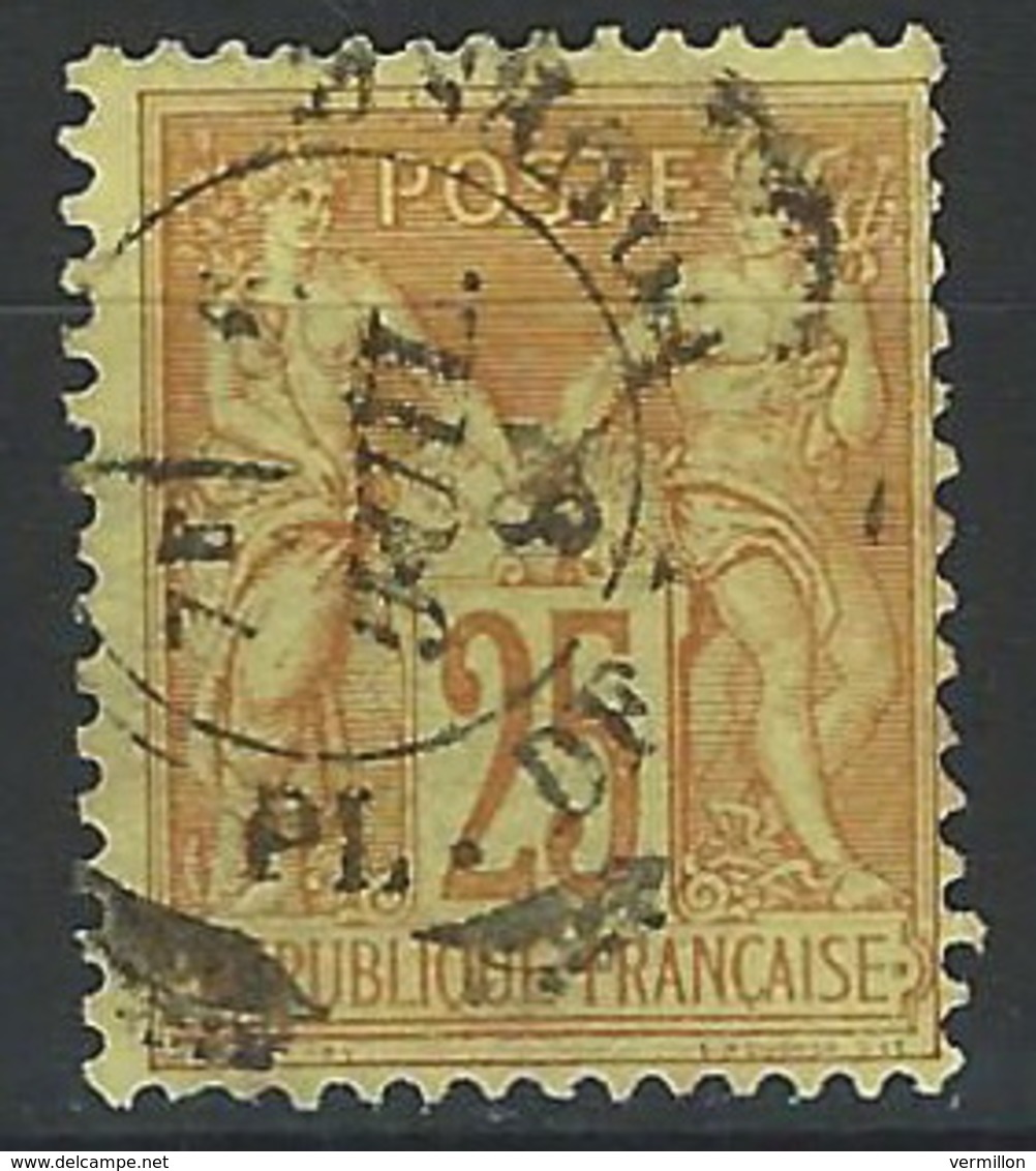 HH-/-521. N° 92,  Obl. ,  COTE 5.00 €,  Je Liquide - 1876-1898 Sage (Type II)