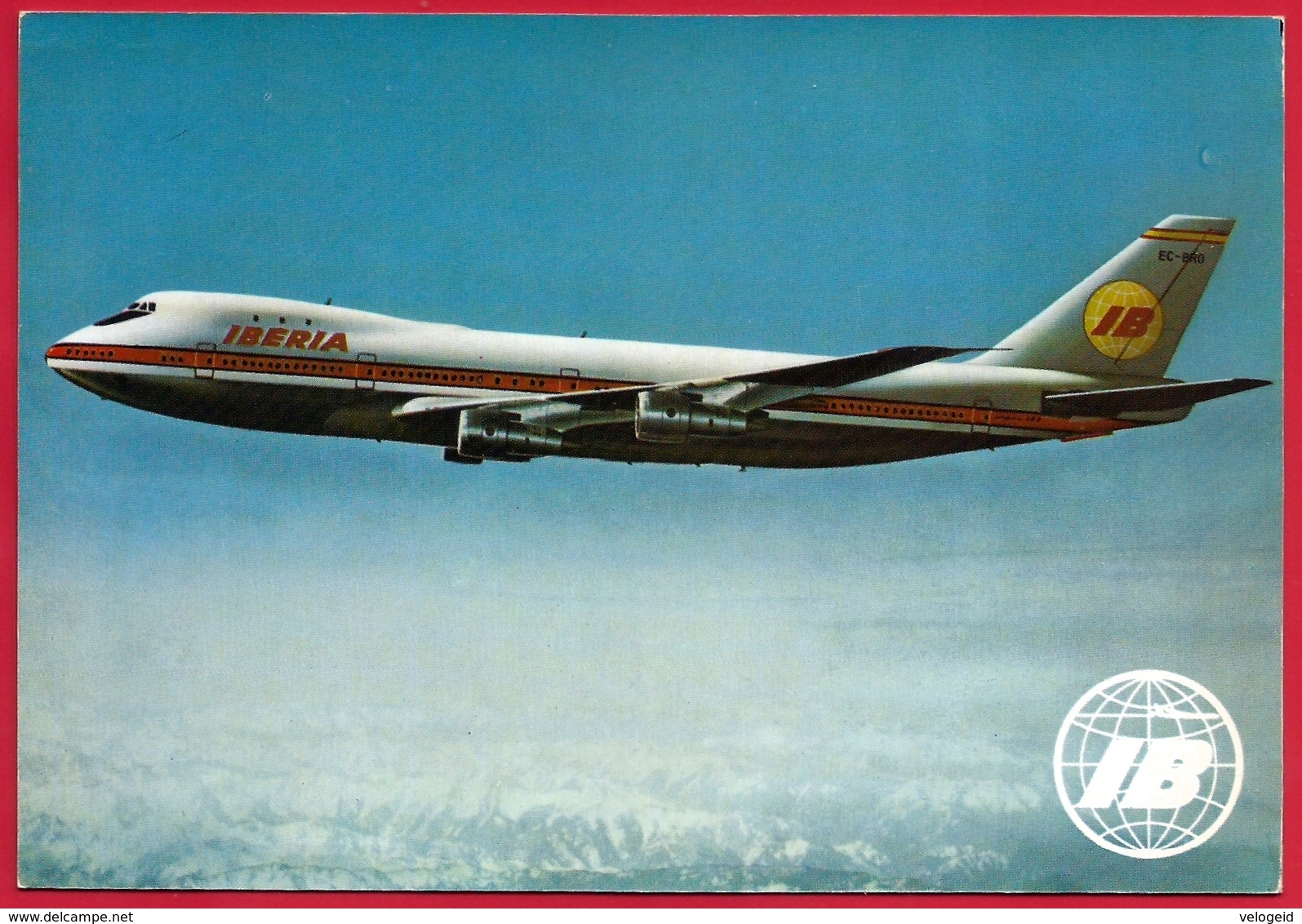 IBERIA. Boeing 747 Serie 100 "JUMBO". EC - BRO - 1946-....: Era Moderna