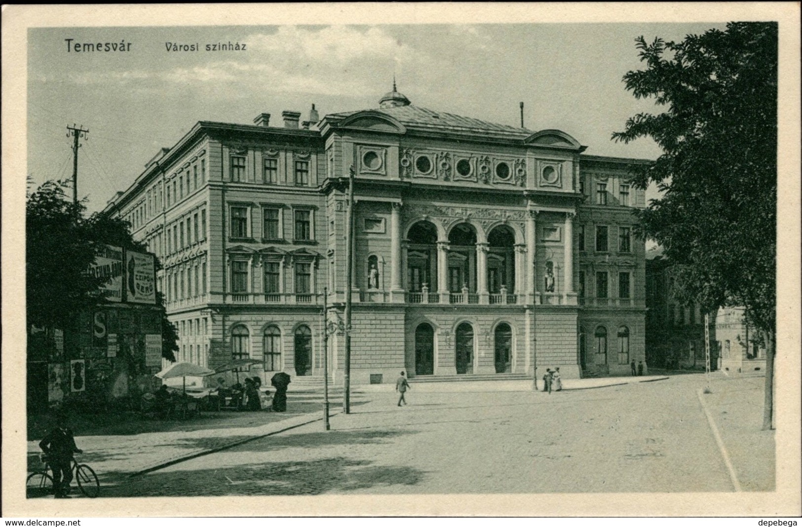 Romania - Timisoara, Teatrul National - Opera. Temesvár, Városi Színház, 1910. - Rumania